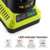 12V-18V Charger for Ryobi One+ P108 ABP1801 Li-Ion Ni-MH Ni-Cd Battery - Image 2