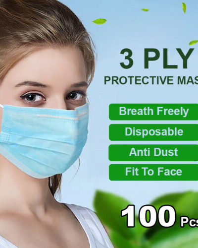 100pcs 3-Layer Protective Masks