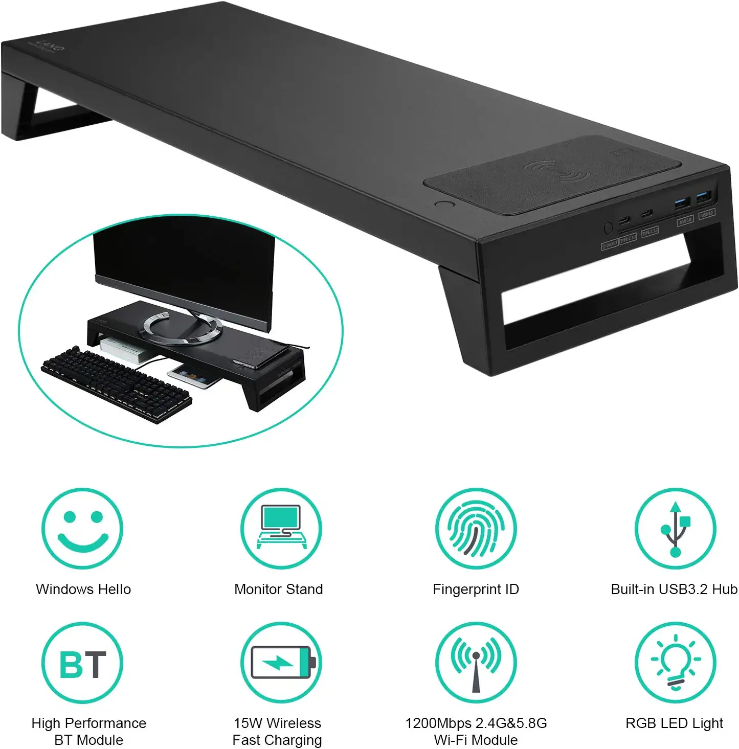 1X PCDOCK Smart Computer Monitor Stands
